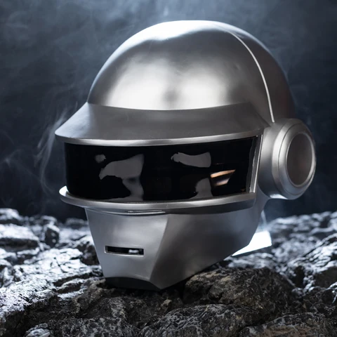 Xcoser 1:1 шлем Daft Punk DJ Thomas реквизит для косплея Серебряная копия для взрослых Хэллоуин