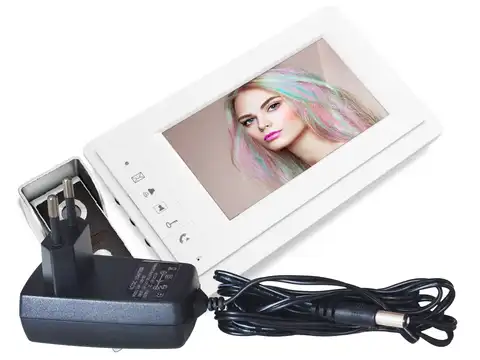 Видеодомофон для квартиры ЕР-7400 (G7614607V) с диагональю 18 см цветной монитор с функцией открытия электрозамка. ИК подсветка