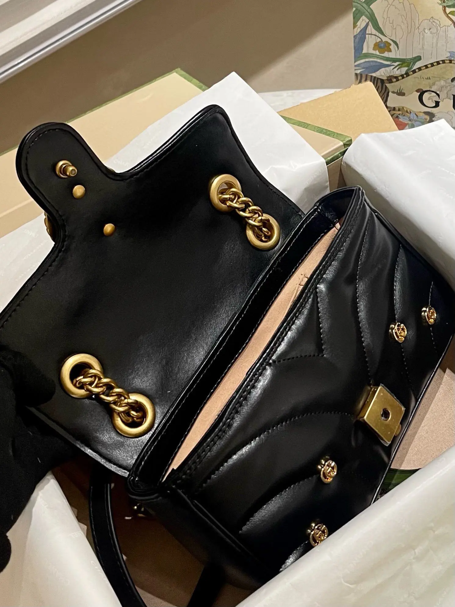 Новые Gucci 2024 Женский КошелеК Наклонные Модные Сумки Почтальон Шопинг Роскошь