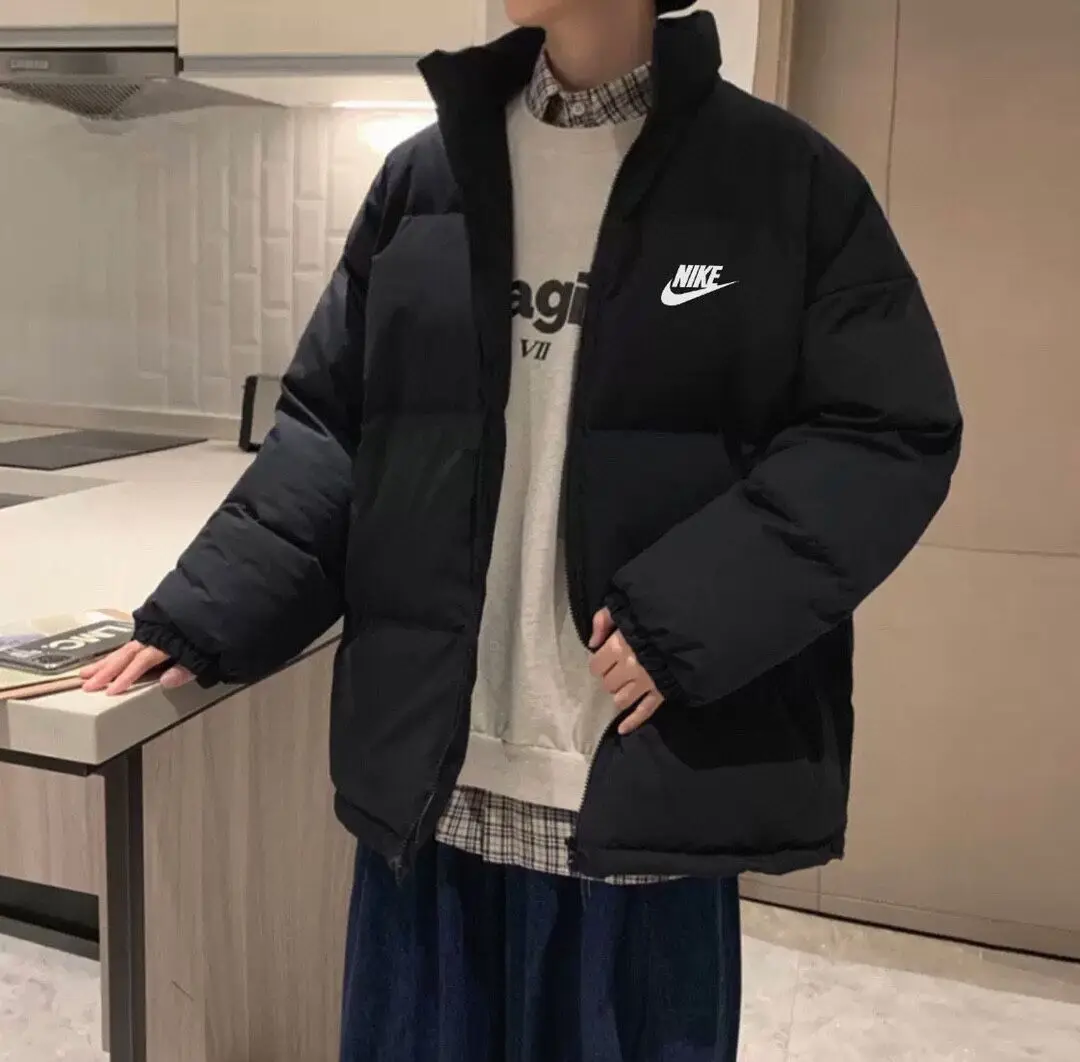 Пух толстая зимняя одежда куртка с двойной молнией пушистая теплая