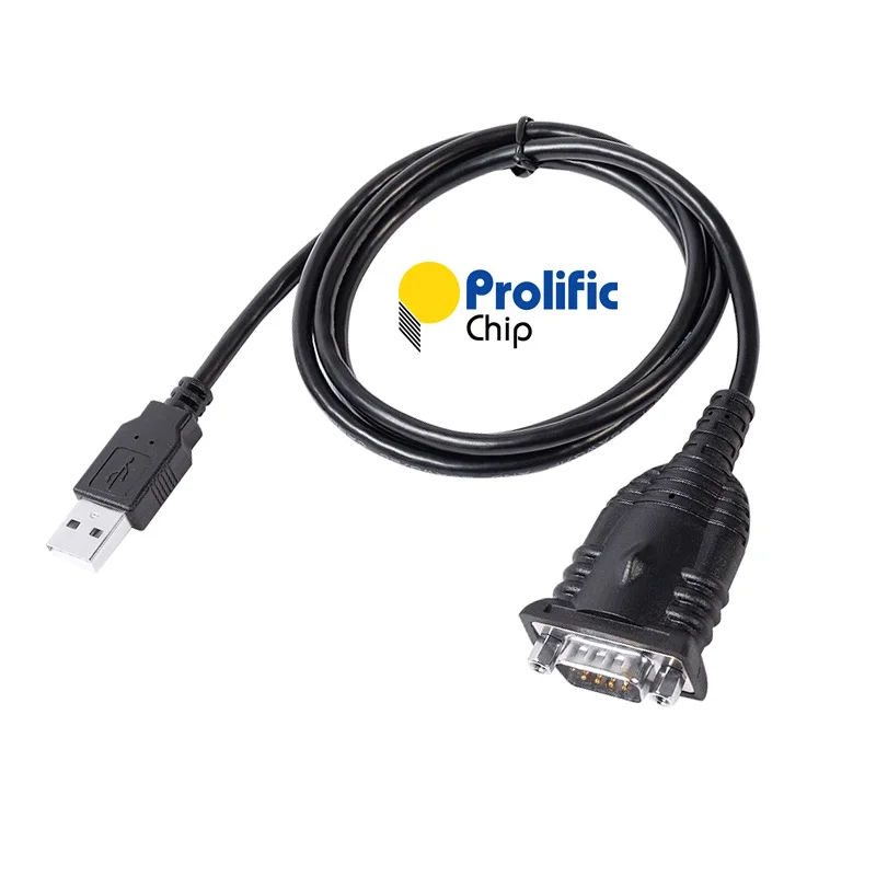 Фото Prolific USB Type A to DB9 Male RS232 Serial Converter Кабель-адаптер с полной распиновкой Поддержка Windows 7 8 10 11 XP Android Mac №1