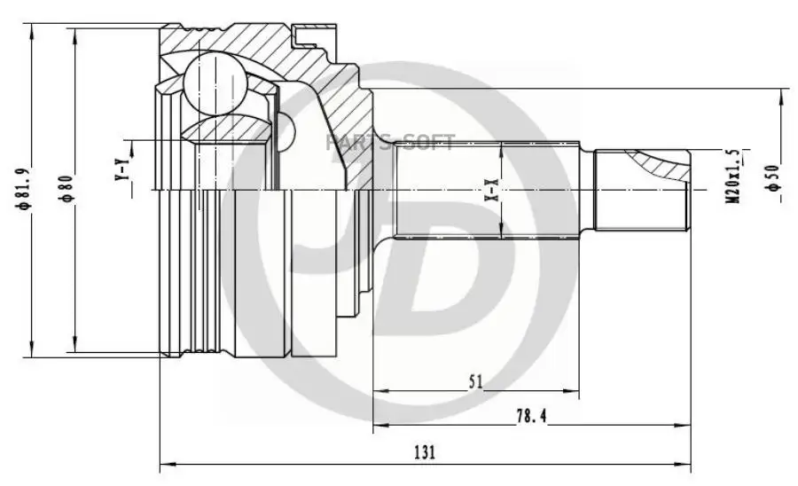 ШРУС внешний LD001