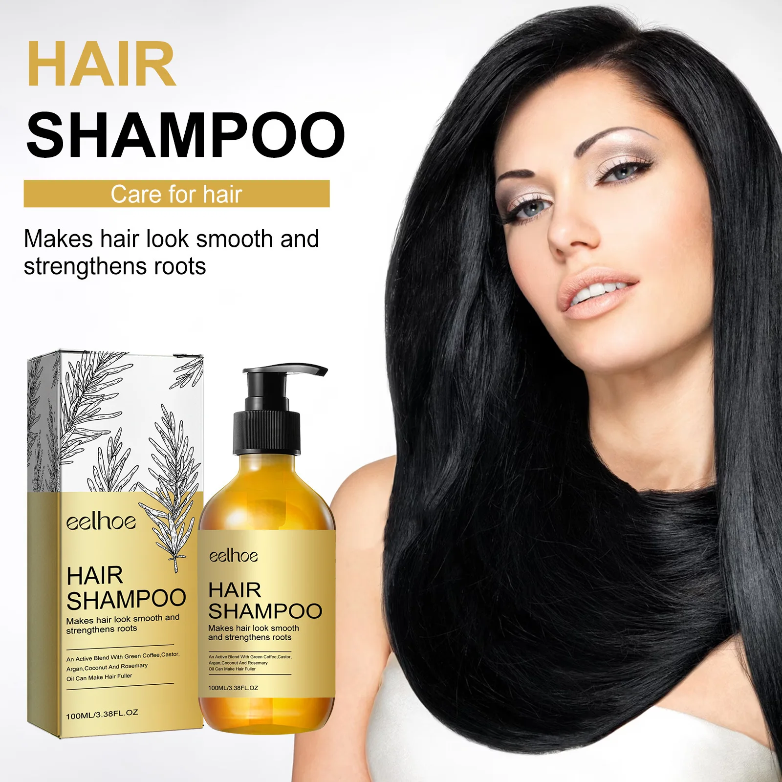 EELHOE шампунь с розмарином для восстановления и ухода за поврежденными волосами 100