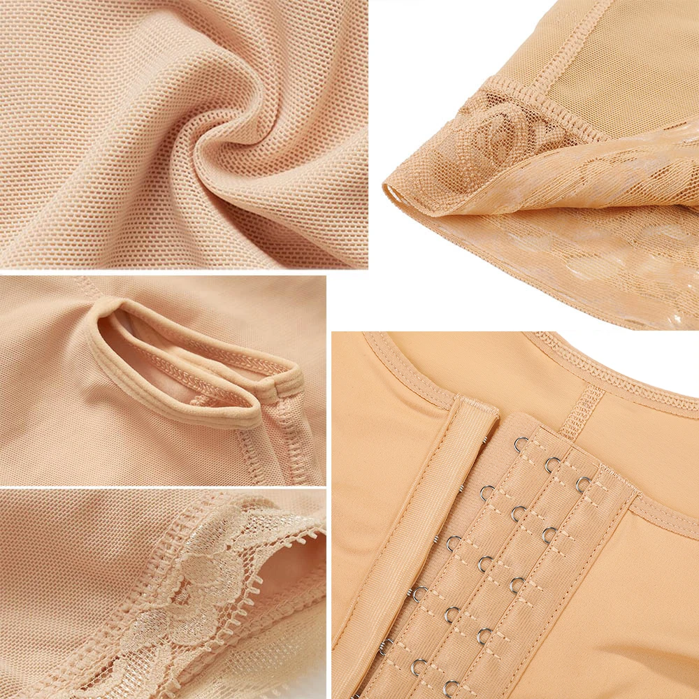 HIGH COMFORT POST-SURGICAL FAJAS BUST SUPPORT WITH MIDDLE CLOSURE Postpartum Breastfeeding Bodysuit