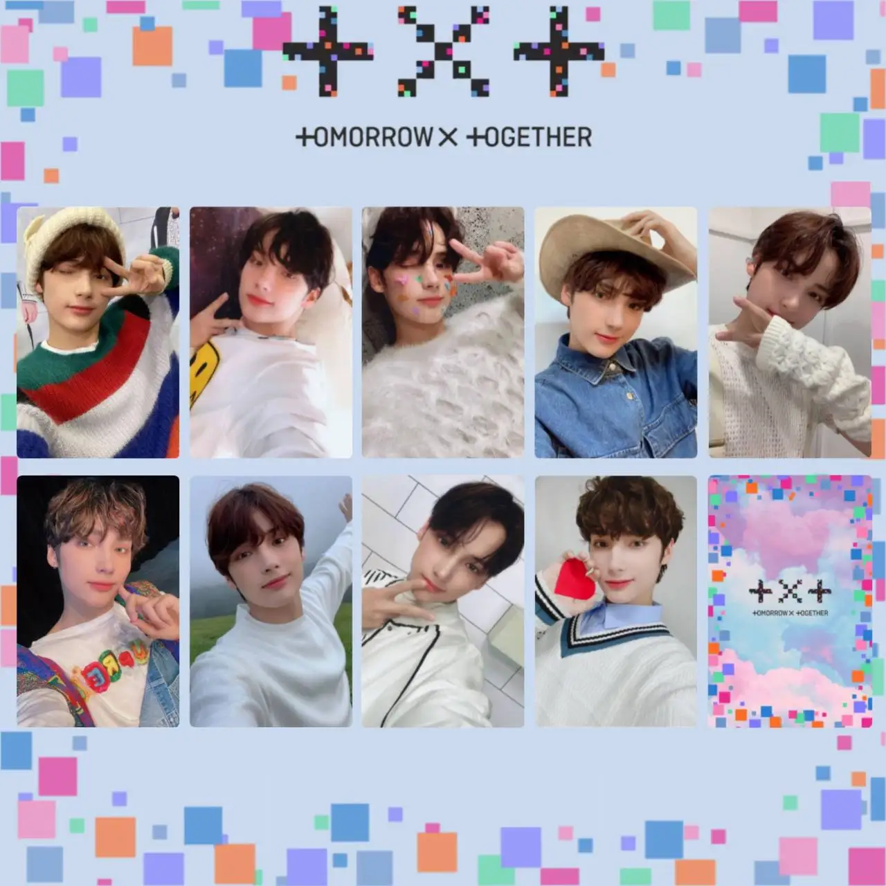 8 шт./комплект закладка для карточек TXT Minisode для коллекционирования.