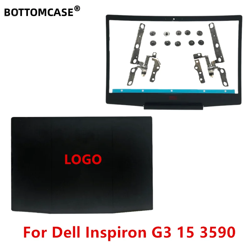 

Новый красный логотип BOTTOMCASE для задней крышки ЖК-дисплея Dell G Series G3 15 3590/крепежные петли для передней панели