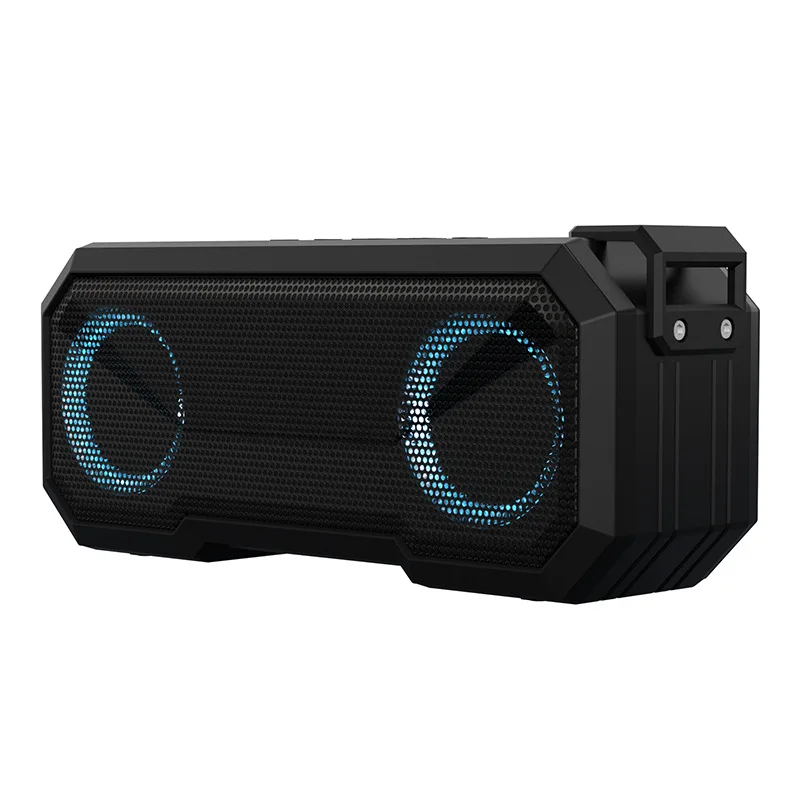 

2021 new Bluetooth speaker waterproof and colorful light -emitting dual horn outdoor wireless audio PDD-407