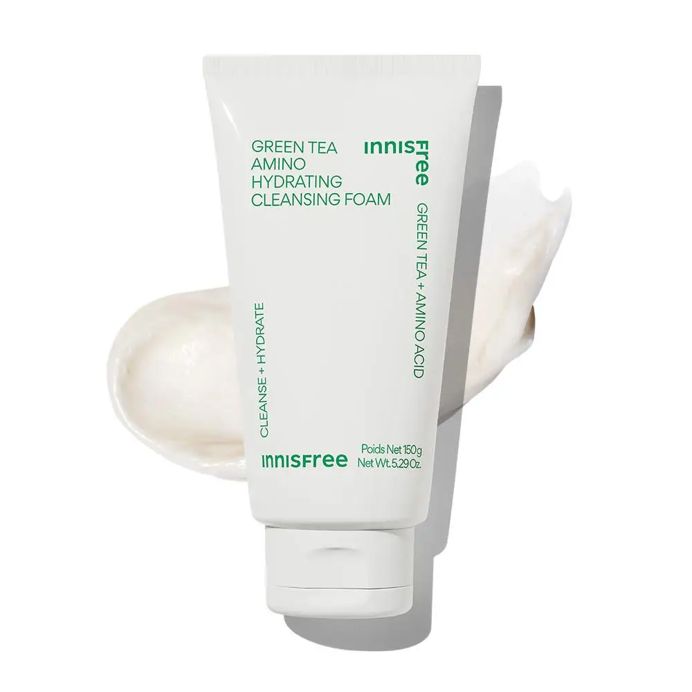 Innisfree Green Tea Amino Moisture Очищающая пенка для умывания 150 мл 1 штука Корейская косметика