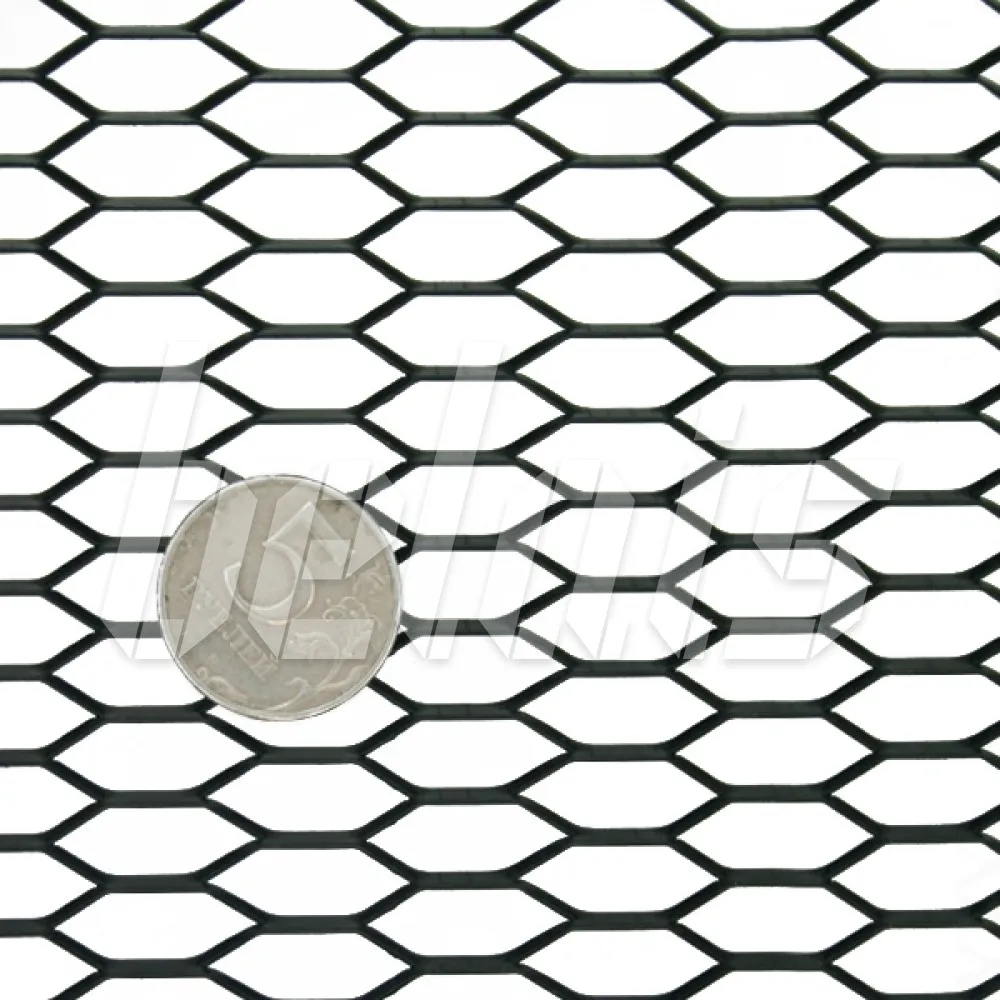 Сетка алюминиевая Сота чёрная (120*40 см) #18106 |