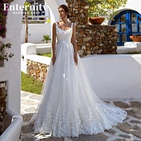 exquisite square neck simple bridal gowns a line lace up backless wedding dresses country appliques sleeveless vestidos de novia