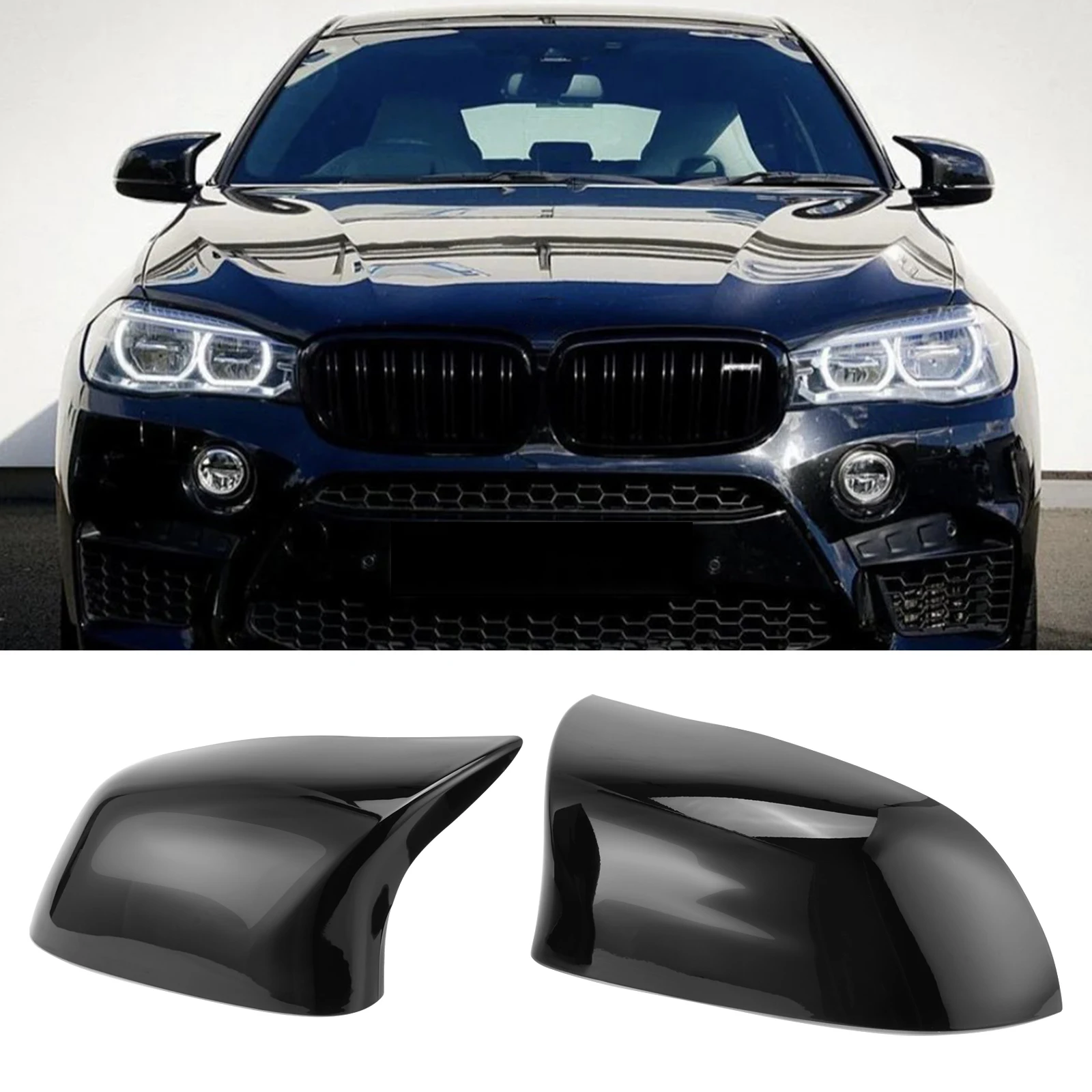 

Car Rearview Mirror Cover Caps M Performance Style Side Mirror Housing For BMW F15 X5 F25 X3 F16 X6 F26 X4 2014-2018 51167365114