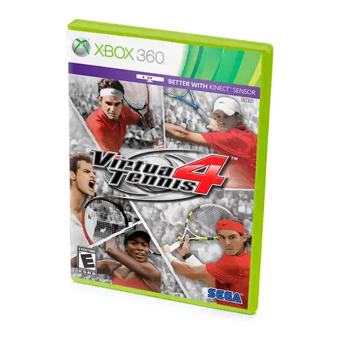 Virtua Tennis 4 (Xbox 360, б/у, незнач царап, устанавливается 100%) английский язык