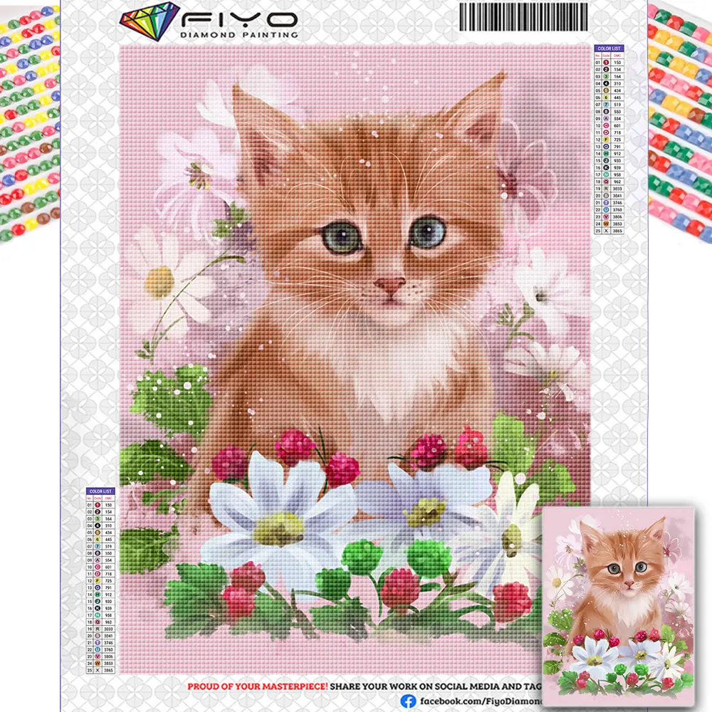 

Алмазная живопись 5D с животными, кошками, полная картина для вышивки своими руками, наборы для вышивки крестиком, домашний декор, подарки