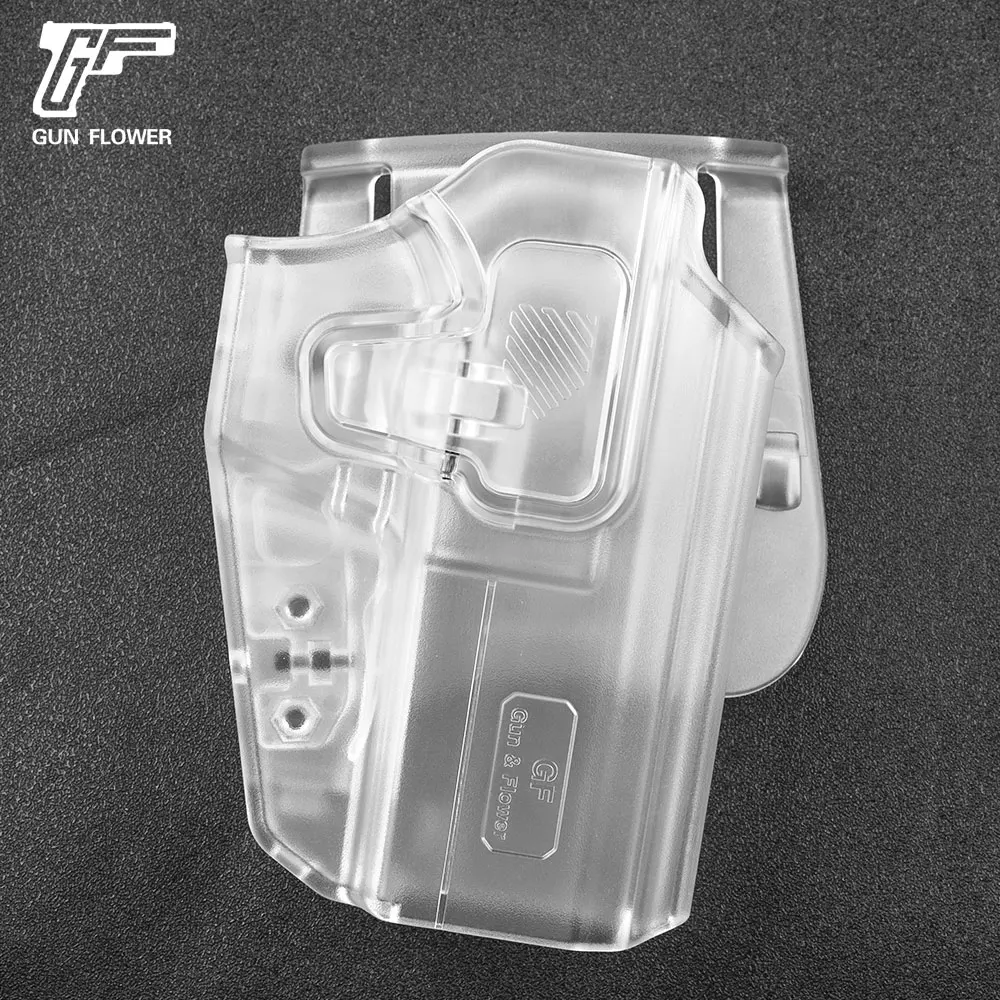 

GUNFLOWER Frosted Clear / Black / Sand Color UNI Universal Holster Fits for Standard /Full Size/Compact G17 G19 92FS G2C P320