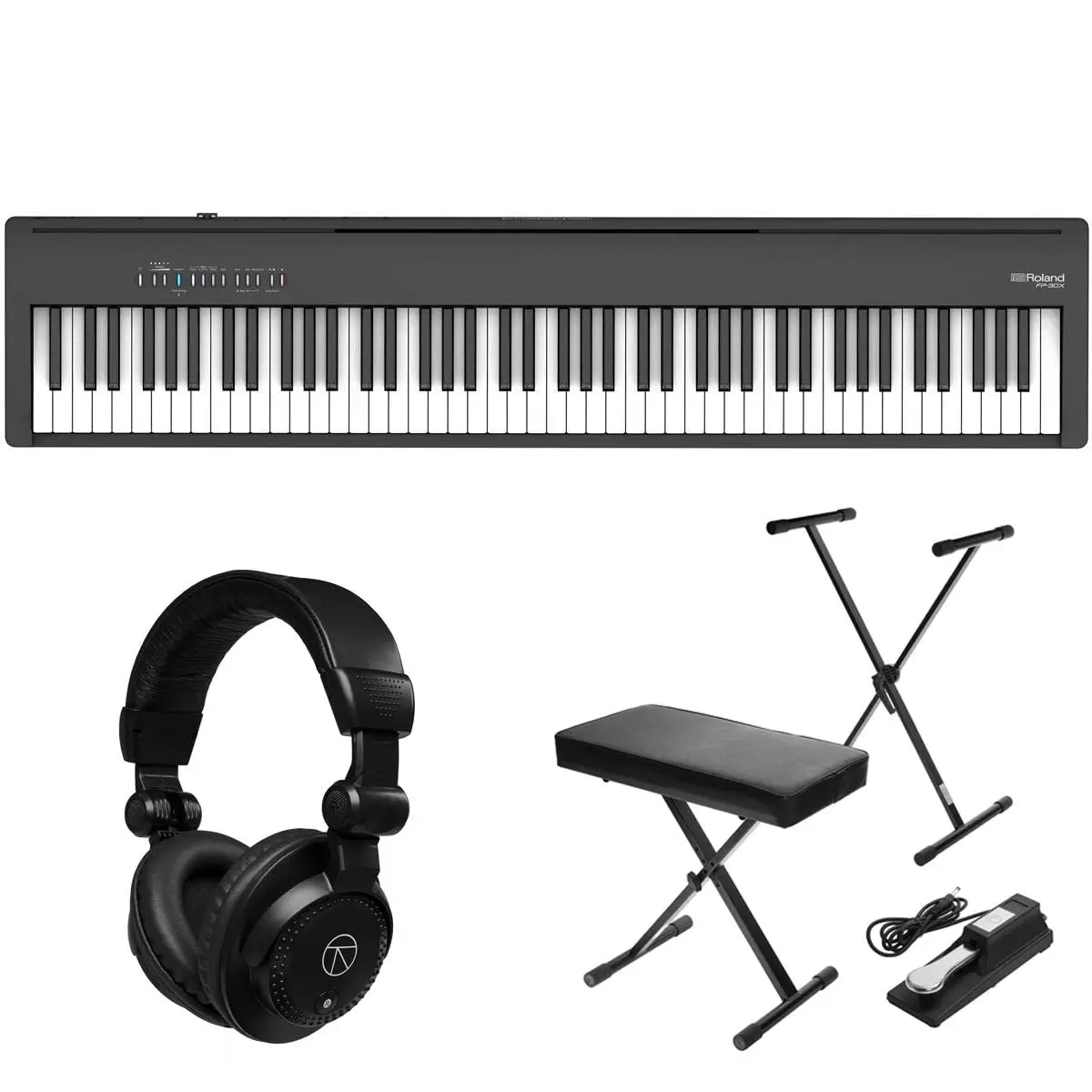 

END OF YEAR SALES!! OWN IT NOW Roland Brand Hammer Electric Piano NEW FP30X 88KEYS Electronic Keyboard Piano