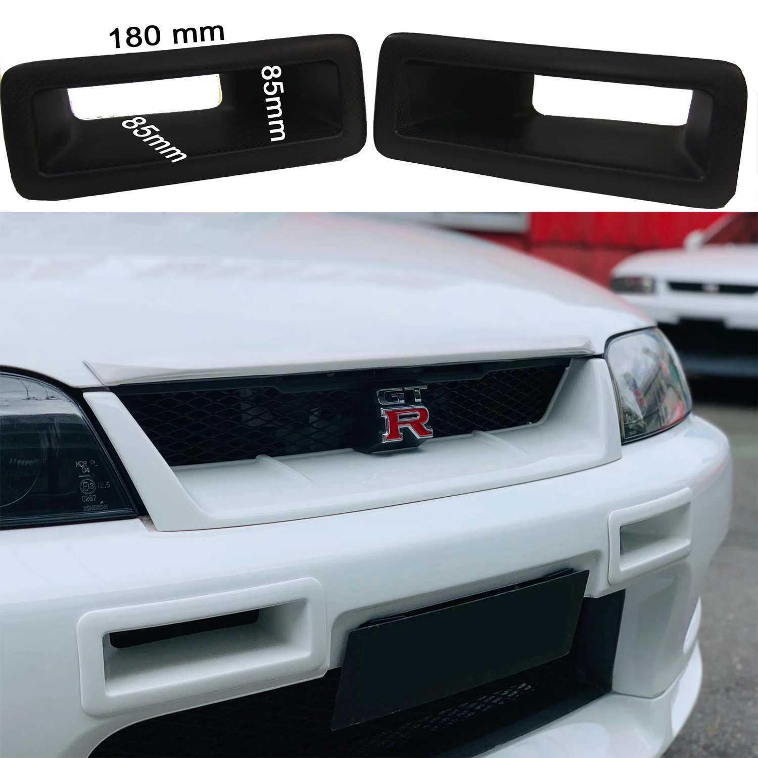 

2pcs Front Bumper Vent Air Duct for Nissan Skyline R33 GTS GTR Nism N1 Style /// FREE & FAST SHİPPİNG