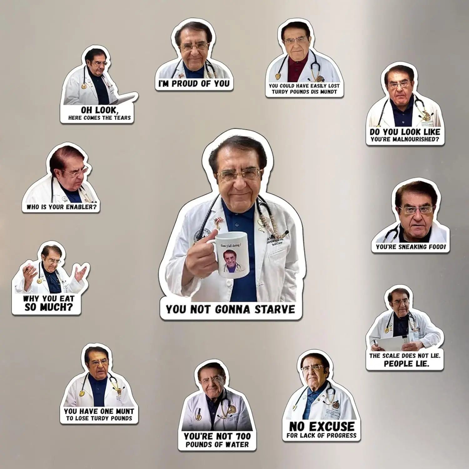 12 шт. магниты для холодильника Dr. Now аксессуары потери веса диета милые Веселые