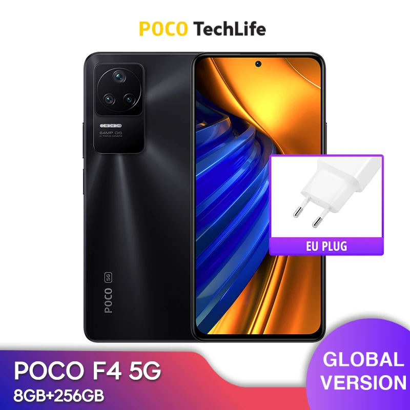 Kup [Wersja Globalna] POCO F4 5G 256GB - Snapdragon 870 - 128GB / 256GB (nowy I Szczelny) Smartfon Z Androidem Telefon Komórkowy