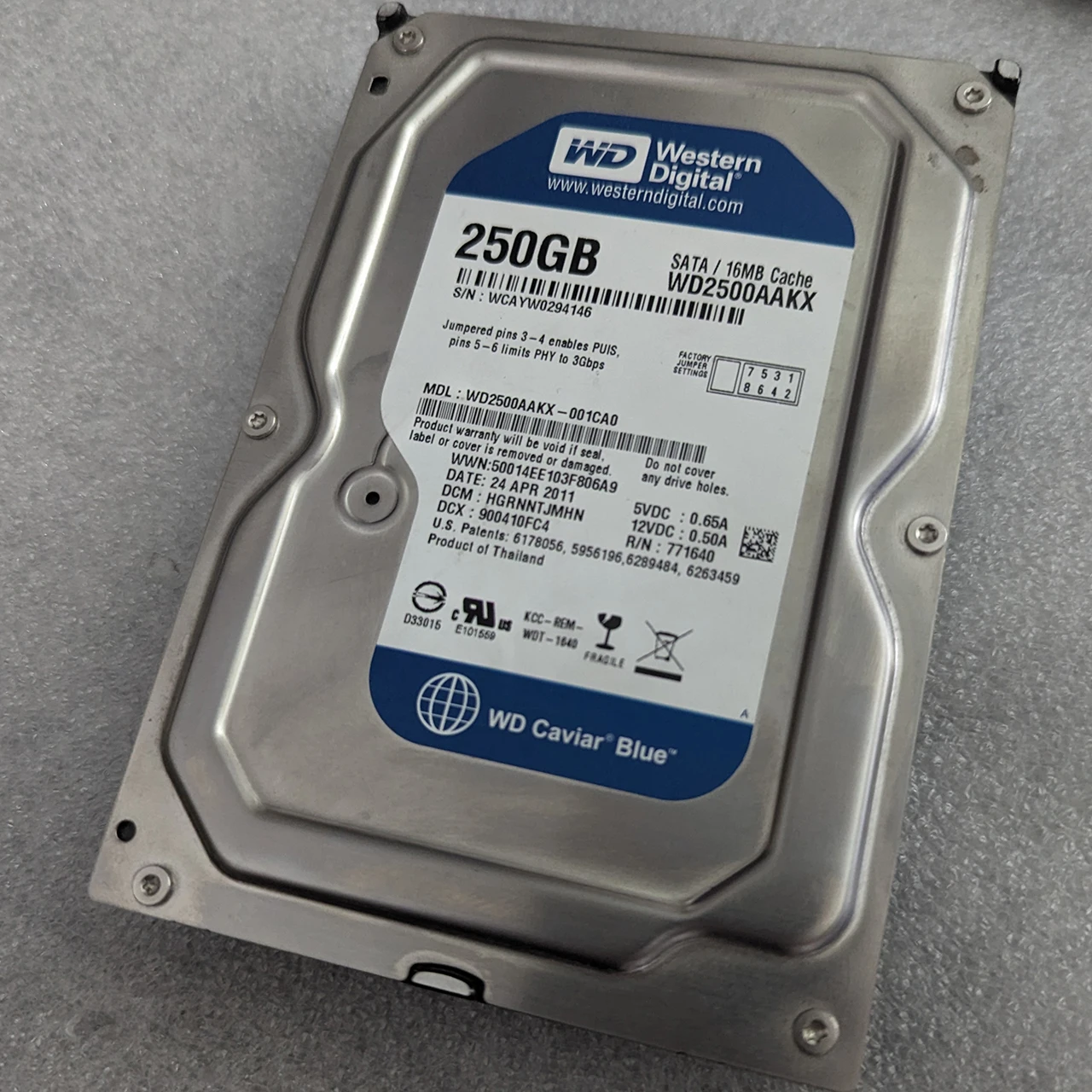 Жесткий диск 250Gb для компьютера HDD 3.5" SATA для хранения данных ...