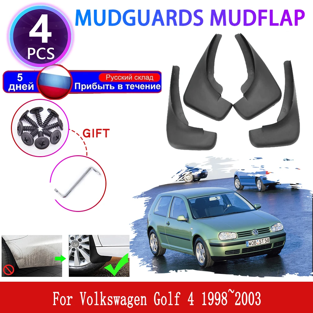 

For Volkswagen Golf 4 VW Mk4 Bora Jetta 1998~2003 Mudguards Mudflaps Fender Flap Splash Guards Cover Styling Wheel Accessories