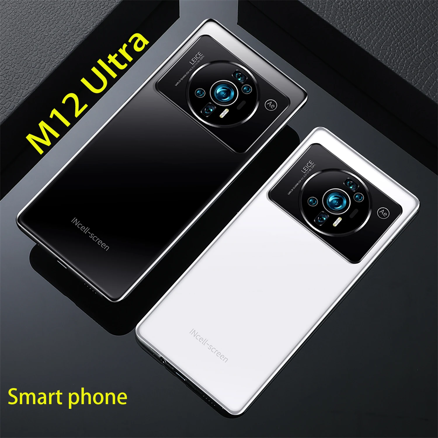 

Global Version M12 Smartphone 16GB+1TB 5G Network Unlocked Phone 7.3 Inch HD Screen 48MP+100MP Android Phone
