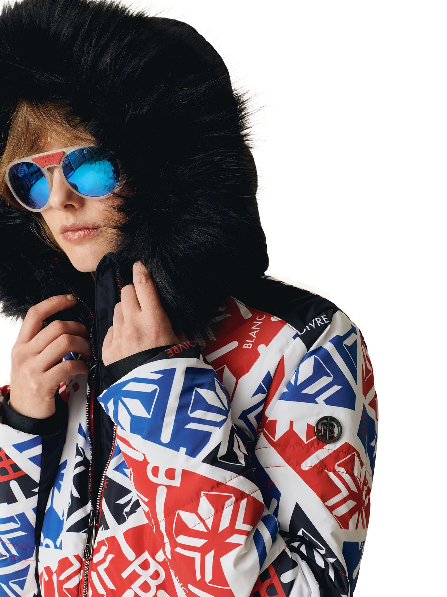 Куртка горнолыжная Poivre Blanc W24-1003-WO Print Scarlet Red