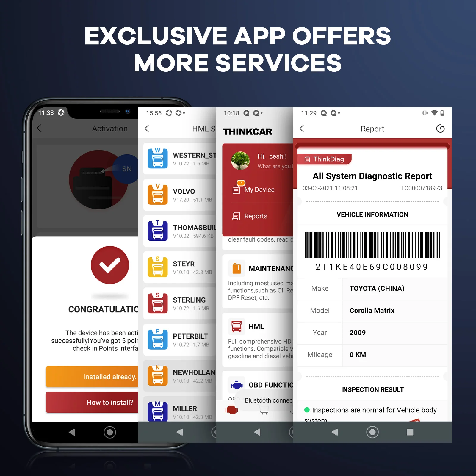 THINKCAR 10 шт. Thinkdiag Мини OBD2 сканер считыватель кодов Автомобильные диагностические
