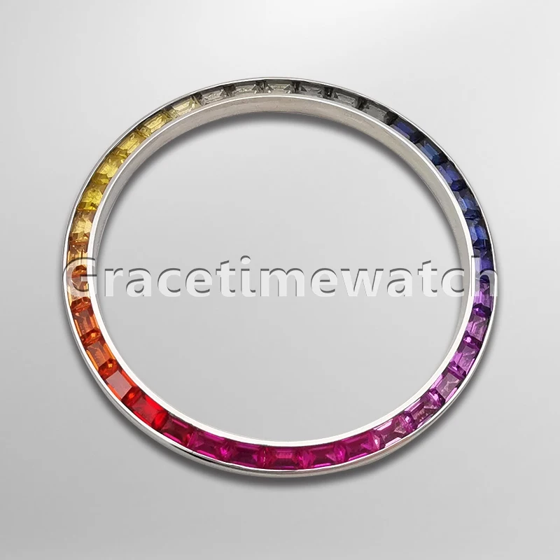 

Luxury Mechanical Watch Rainbow Daytona Gems Bezel For 31mm 34mm 36mm 41mm Datejust, Watch Parts Aftermarket Replacement