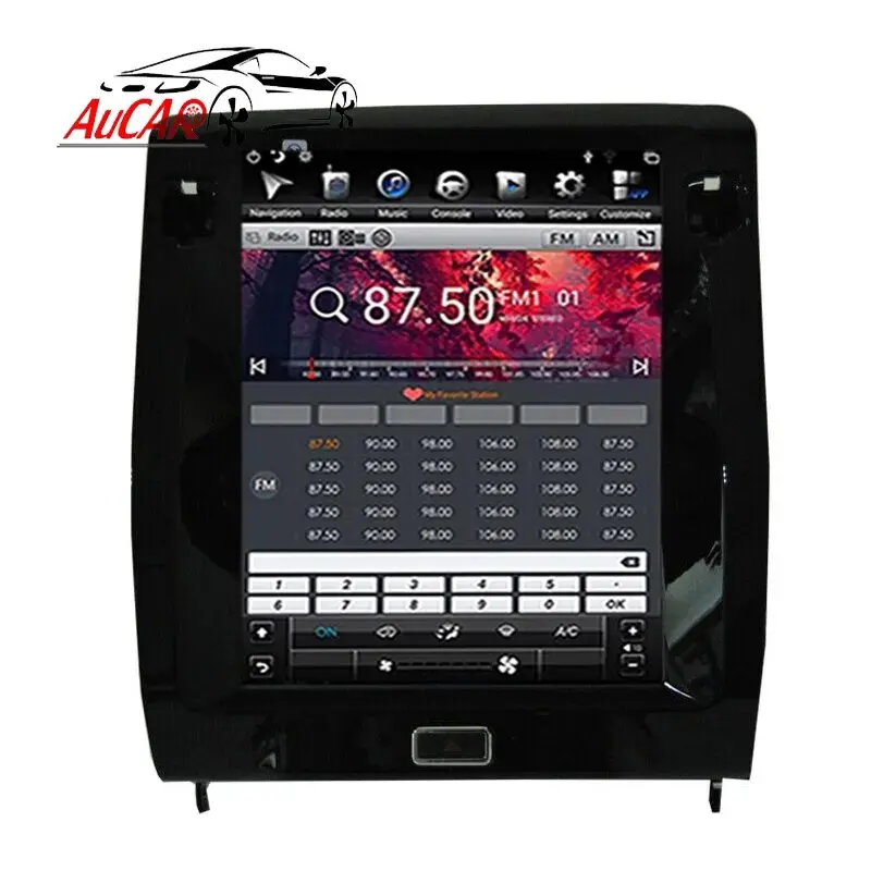 

Автомобильный экран AuCar 12,1 дюйма, Автомобильный плеер Android для Maserati Quattroporte 2012-2016, автомобильное радио Android 9, автомобильный мультимедийный DVD