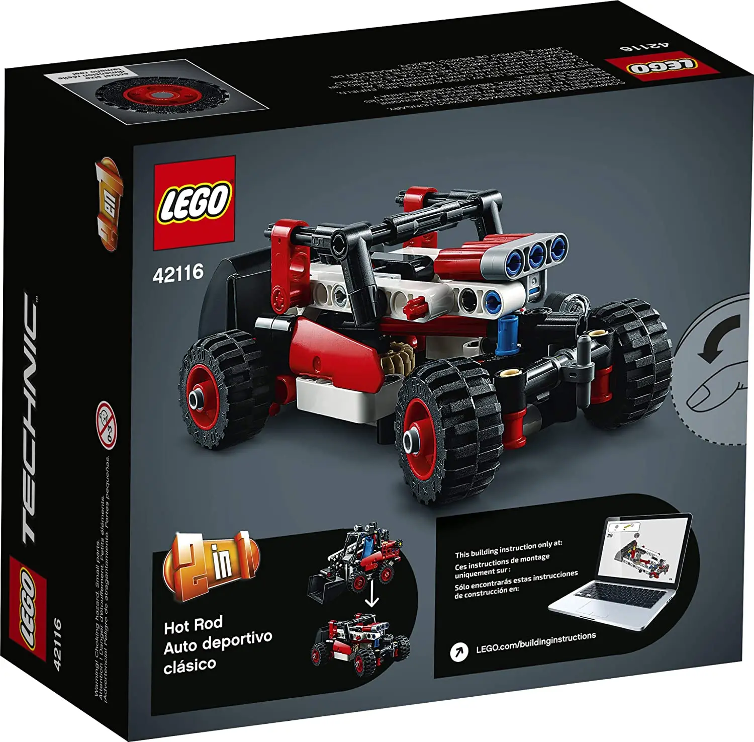 Погрузчик с бортовым поворотом LEGO Technic 42116 набор для строительства моделей детей