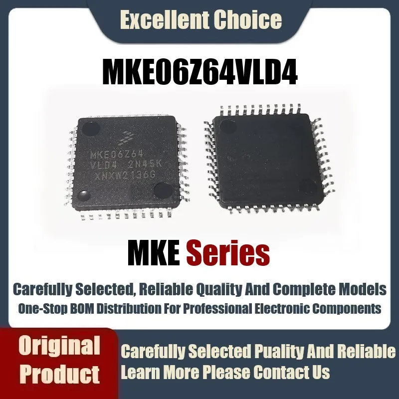 

1-5Pcs/Lot Original Product MKE06Z64VLD4 MKE06Z64 VLD4 Package LQFP44 MCU 32-bit Flash Chip 64KB Inquiry Before Shooting