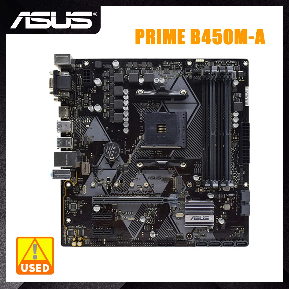 

Asus PRIME B450M-A AM4 Motherboard 4×DDR4 DIMM For Ryzen 5 5600 5800 3600 cpus AMD B450 128GB PCI-E 3.0 M.2 USB3.1 Micro ATX