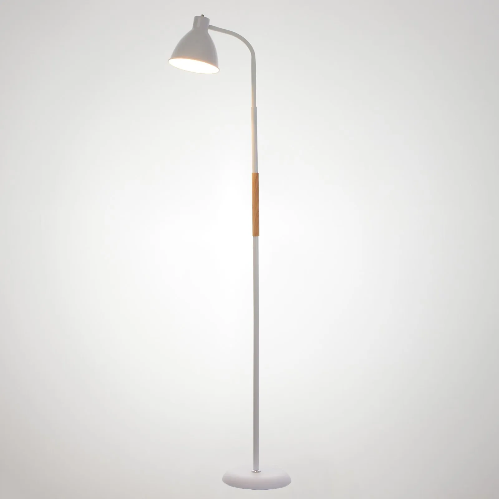 Торшер 19118/1WT E27 40Вт белый 23х159 см