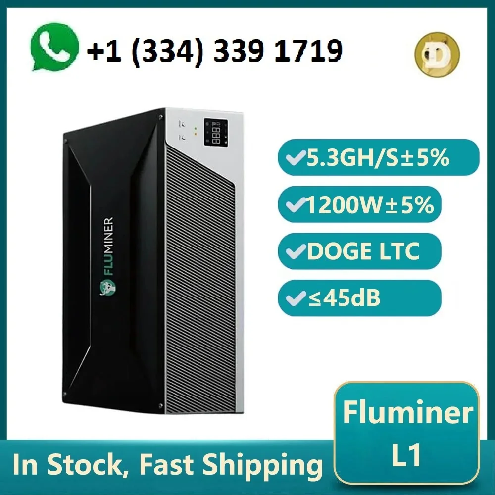 S. ЛУЧШИЙ ПРОДАВЕЦ ЗА КУПИТЕ 3 ПОЛУЧИТЕ 2 БЕСПЛАТНО!!! Fluminer L1 Doge LTC BEL Coin Miner 5 3Gh/s 1200W