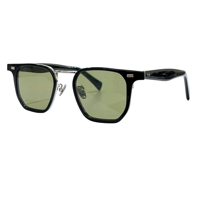 

Brand Acetate & Alloy Square Sunglasses for Men Luxury Designer Vintage Sun Shades Male Eyeglasses UV400 Gafas De Sol Hombre