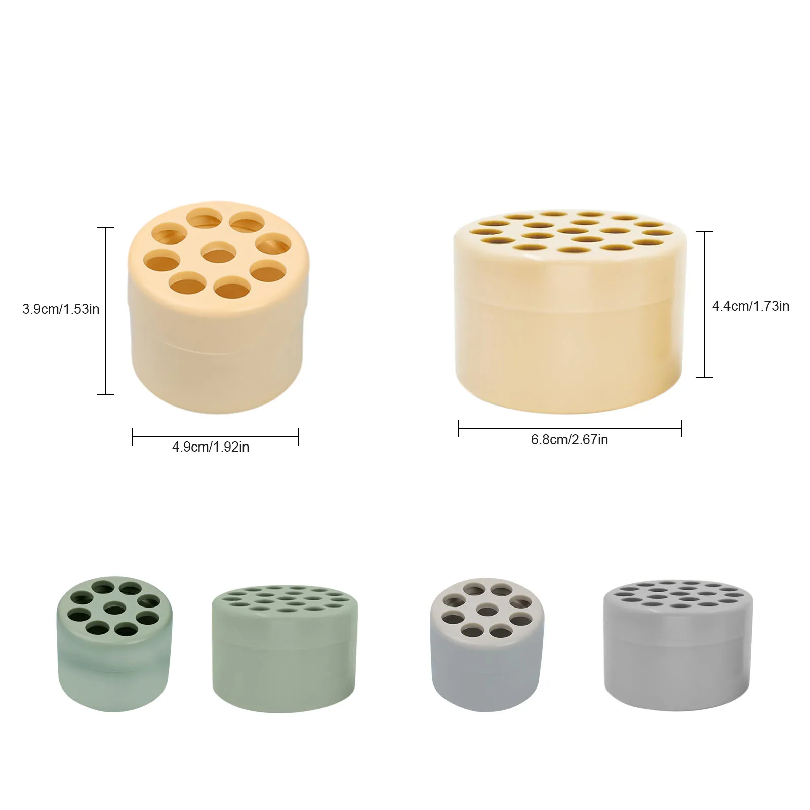 50 г Желтого спирального держателя для цветочных стеблей - Большой размер ваз