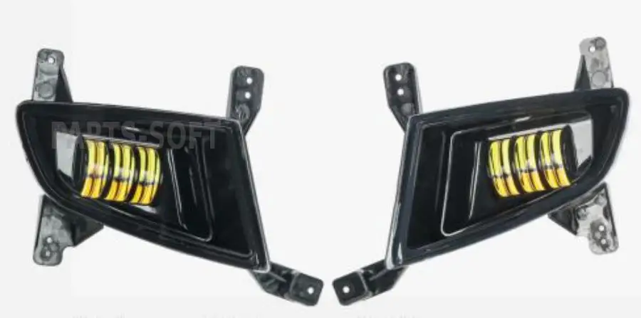 AIRLINE ALED085 Фара светодиод четкая свет.граница 27W Бел/Жел 200х140х200 с рамкой кмпл 2 шт.