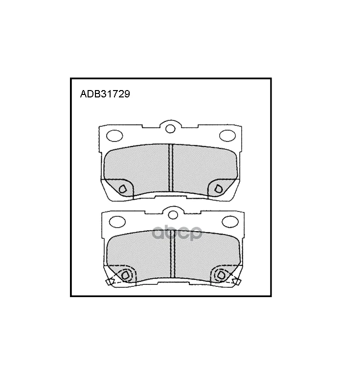 Adb 31729_Колодки Дисковые Задние Lexus Gs 450H/460/Is 2.5/2.2D 05 ALLIED NIPPON арт. ADB31729