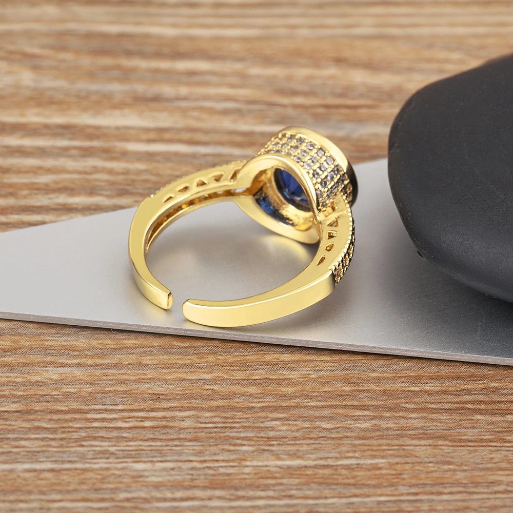 Изысканные роскошные кольца AIBEF 5 цветов регулируемые ювелирные изделия Женские