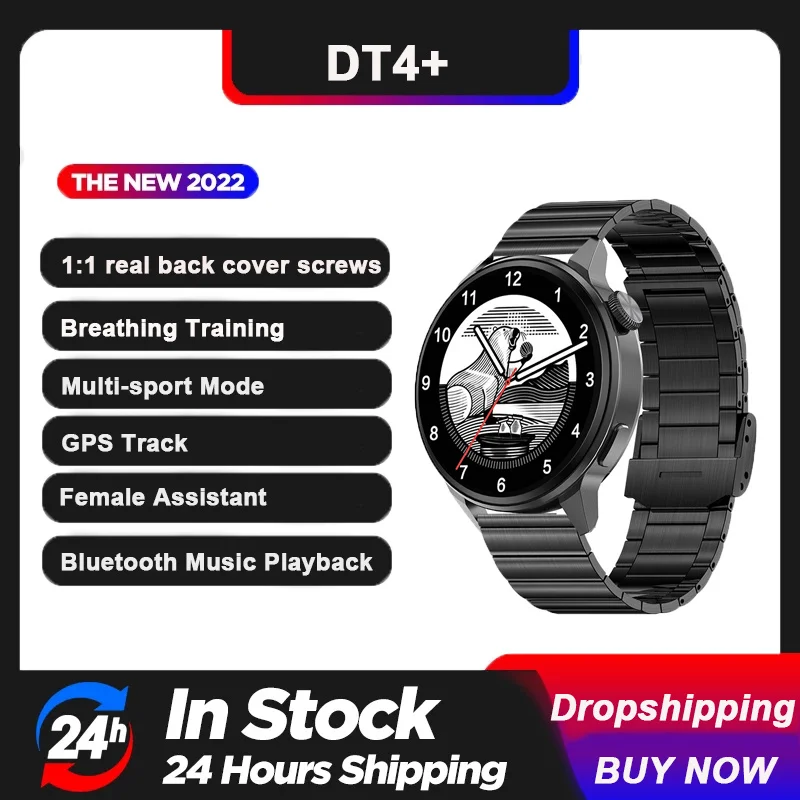 

DT4+ Smart Watch BT Call Smartwatch Men Women Sport Fitness GPS Tracker Multi-sport Mode For Android Apple Xiaomi Huawei