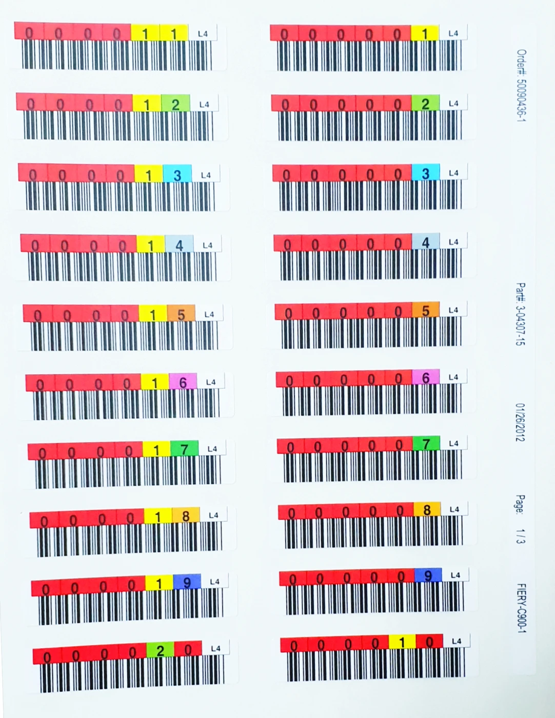 Наклейки Dell Ultrium LTO3 Media Labels 1-60 0KU688 KU688