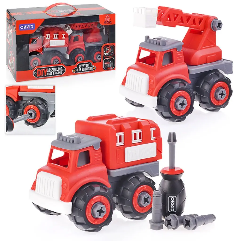 Набор машин  конструктор Спецтехника в коробке 2012A