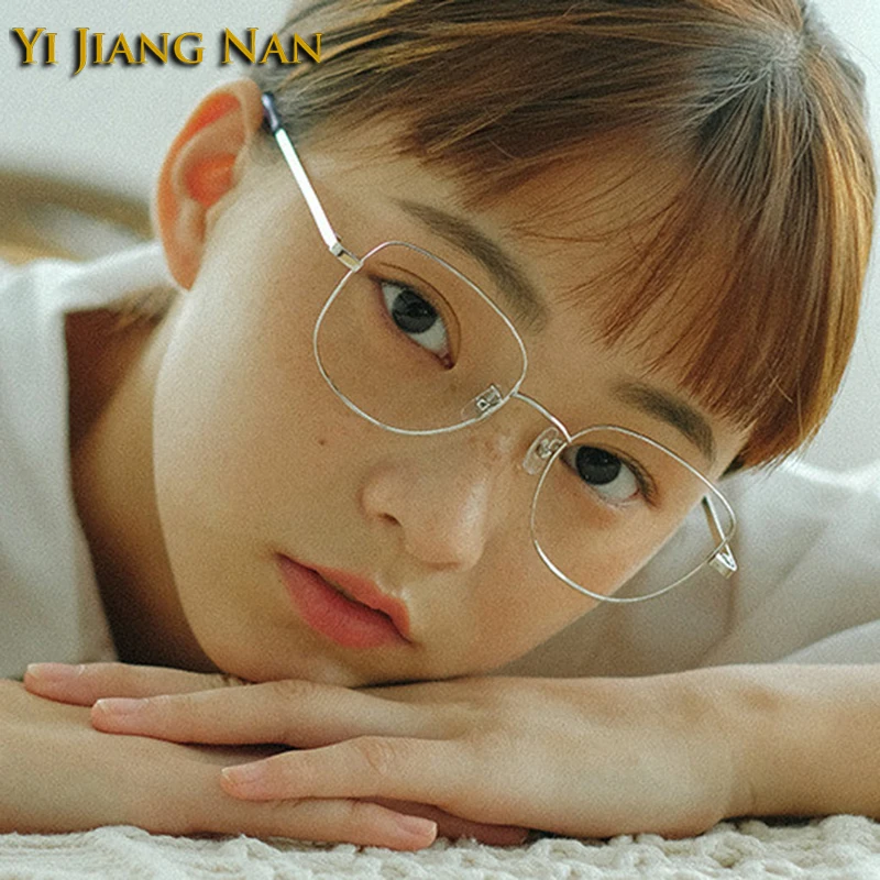 

Women Stylish Fashion Eyewear Ultra Light Optical Prescription Glasses Frame Men Big Height Rim Eyeglasses Spectacles