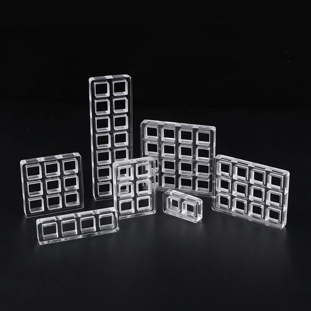 Acrylic Switch Tester Frame Thickened Suitable For Mechanical Keyboard Switches Customized Transparent Base 2-24 Holes