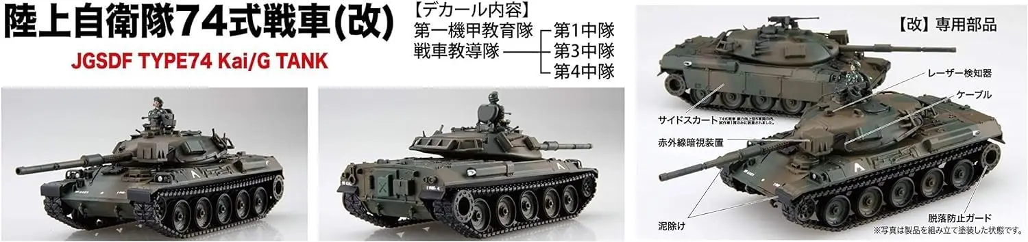 Модель танка Fujimi Special World Armor Series Type 74 1/76