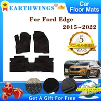 car floor mats for ford edge 20152022 2016 2017 five seats rugs panel footpads anti slip carpet cover pad foot pads accessories