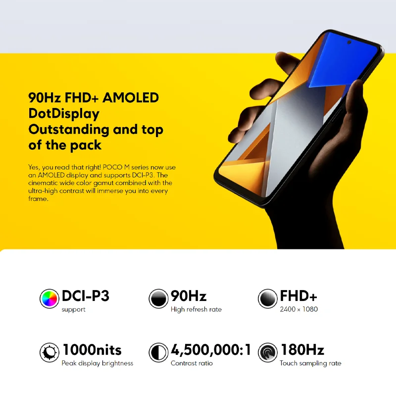 Ceny [Wersja Globalna] POCO M4 PRO 4G LTE 256GB (nowe I Uszczelnione) MediaTek Helio G96 | 90Hz AMOLED | Kamera 64MP | 5000mAh 33W Pro