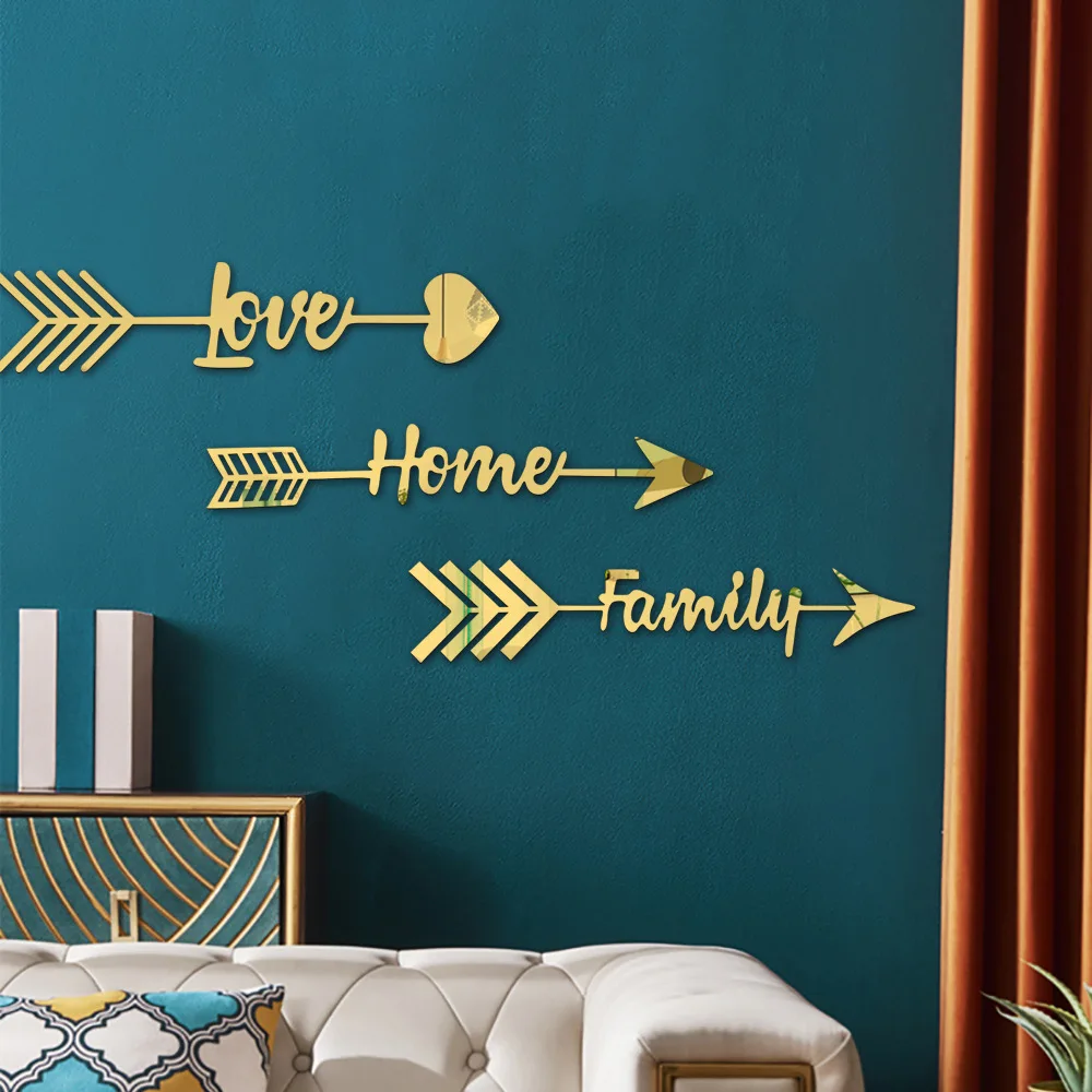 

Diy Removable Acrylic Mirror Wall Sticker Home Decoration Living Room Wall Decal Decorative mirror Christmas Stickers Reflective