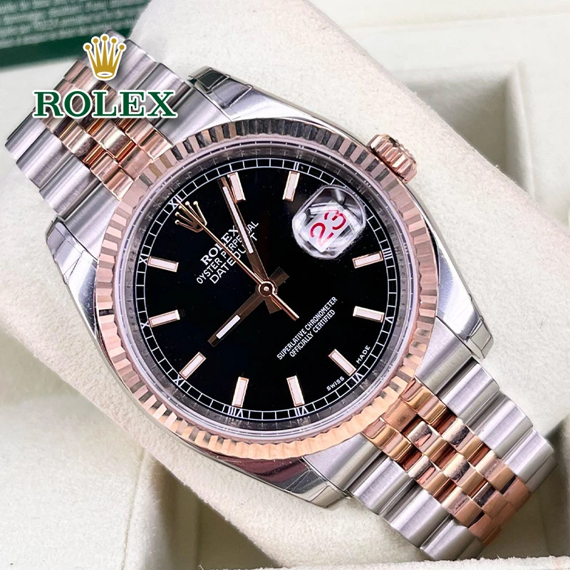 Часы в стиле Rolex полностью автоматический механический механизм с тремя