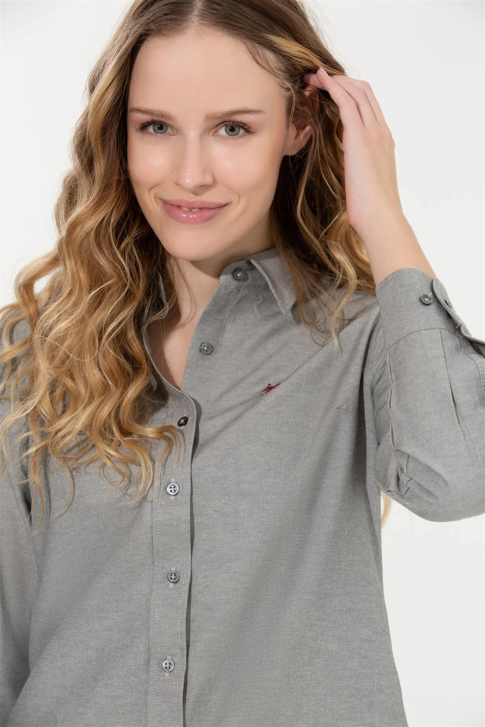 Женская рубашка Антрацит Uzunkol Basic